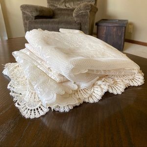 Lot Heritage Lace window valance curtains